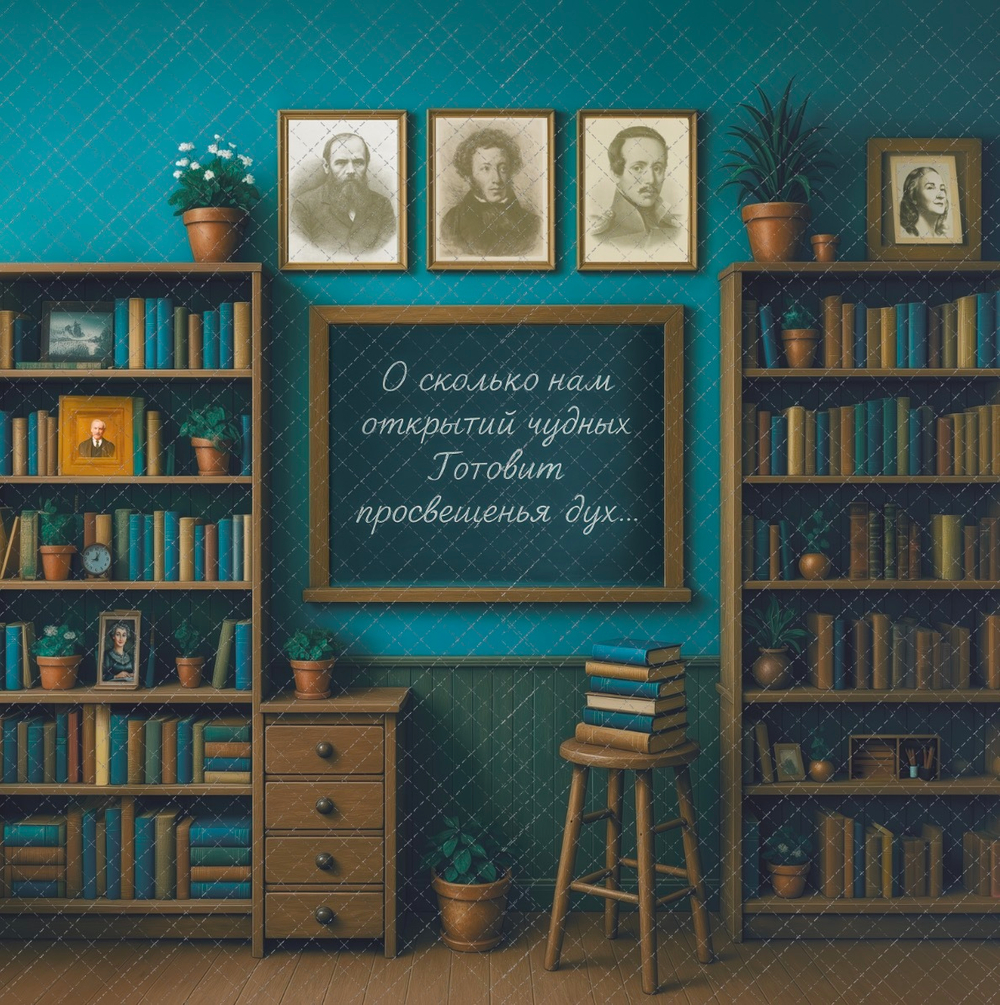Кабинет литературы №1 - фон неопреновый