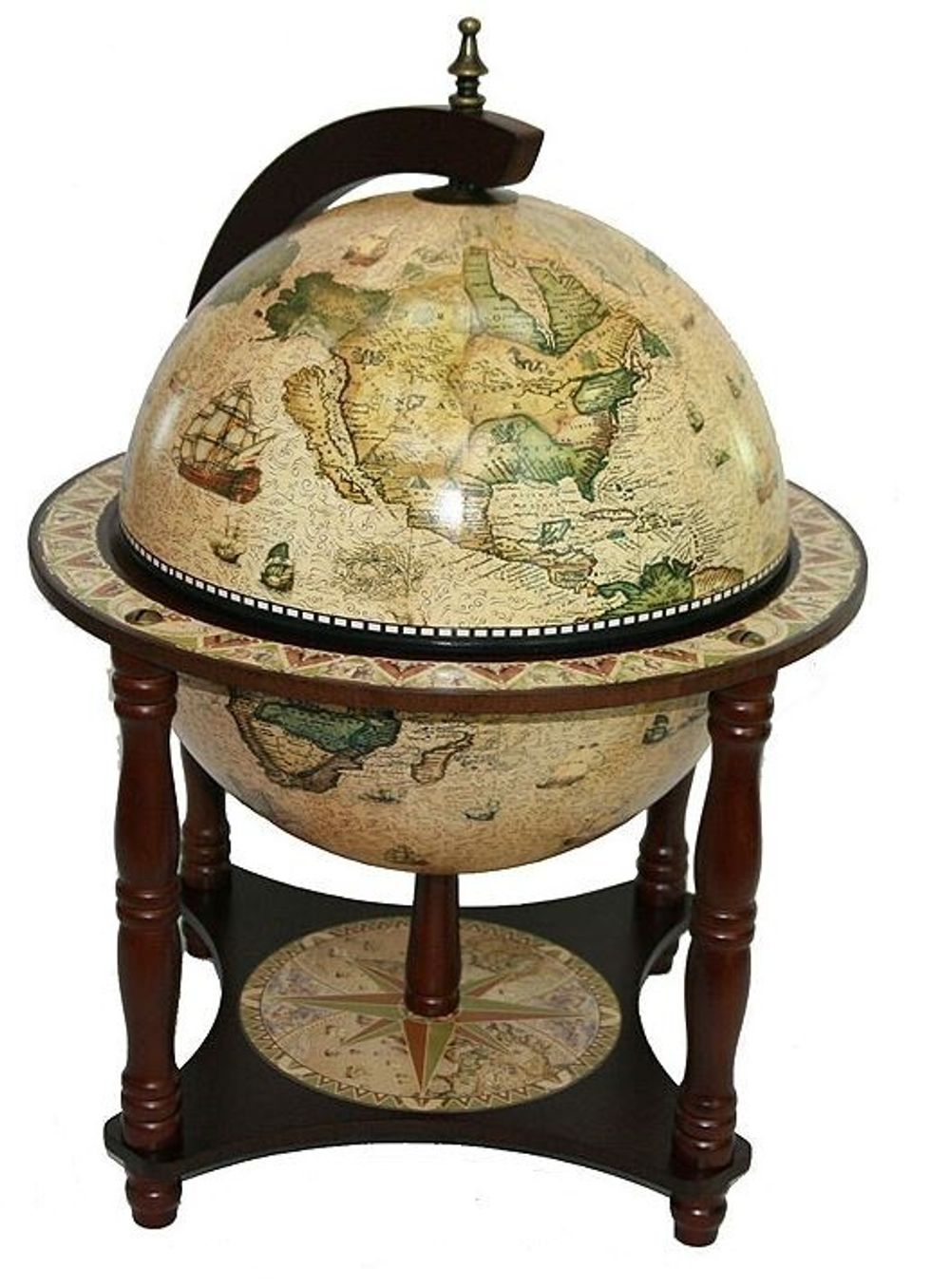 Jufeng Глобус-бар настольный d 33 светлый