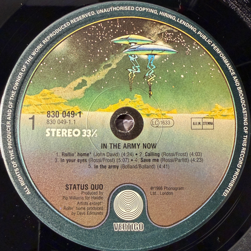 Status Quo - In The Army Now (Голландия 1986г.)