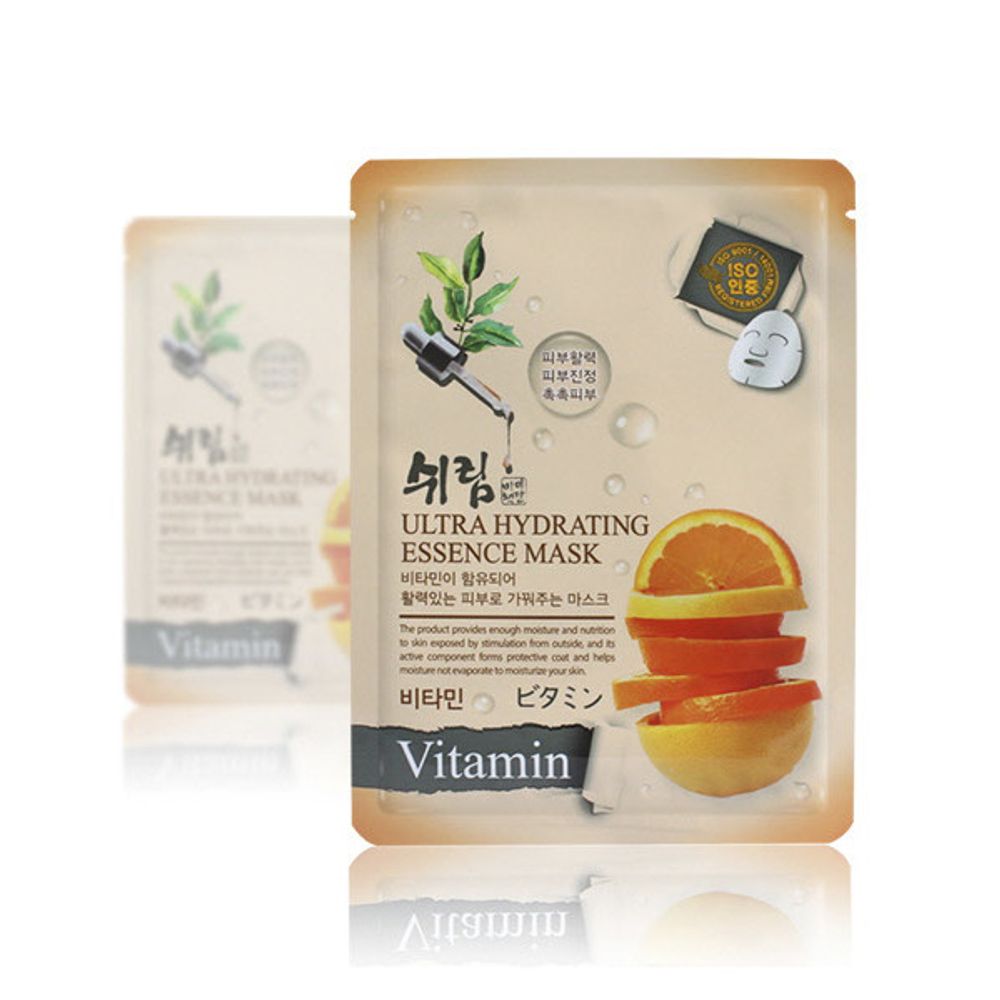 Маска тканевая для лица витаминная Shelim Hydrating Essence Mask - Vitamin