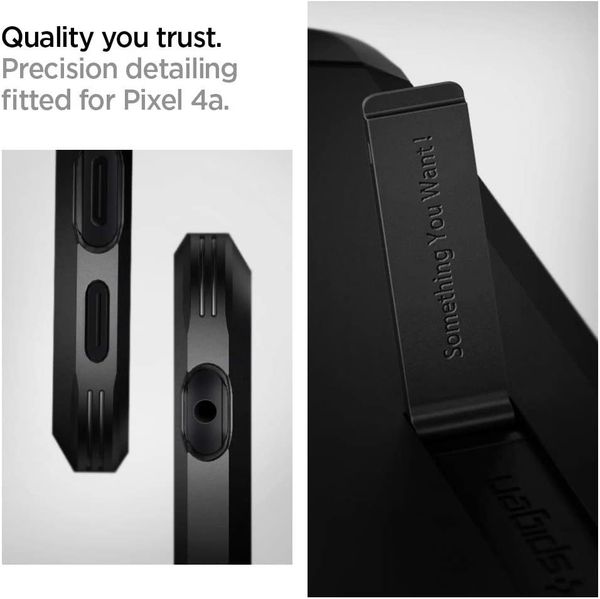 Чехол Spigen Tough Armor Designed для Google Pixel 4a Case (2020) - Black / Черный