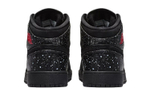 Кроссовки Jordan Air Jordan 1 Mid Black Rush Pink White Splatter (Женская размерная сетка)