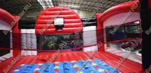 Надувная спортивная площадка "Три в одном", 16*8*2,2 м