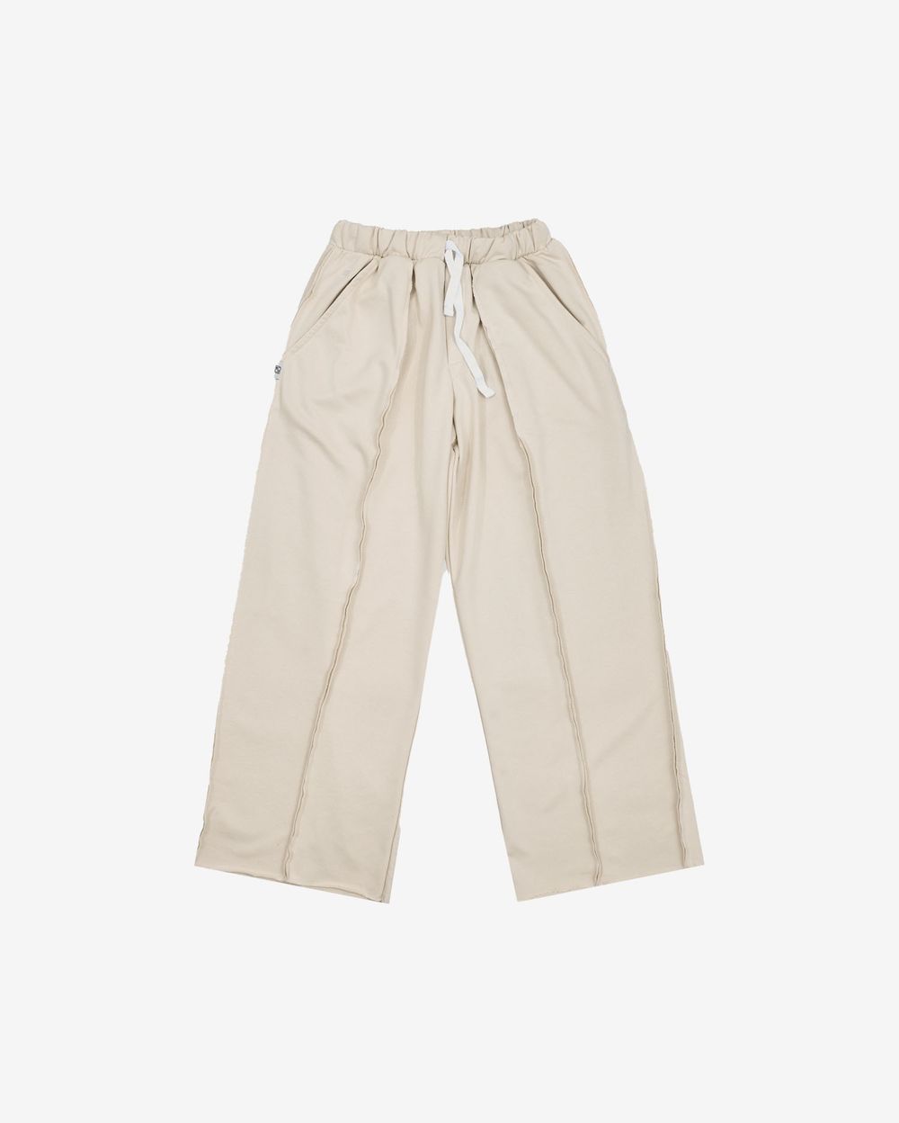 Брюки One Two Baggy Trousers Logo Turtledove бежевые