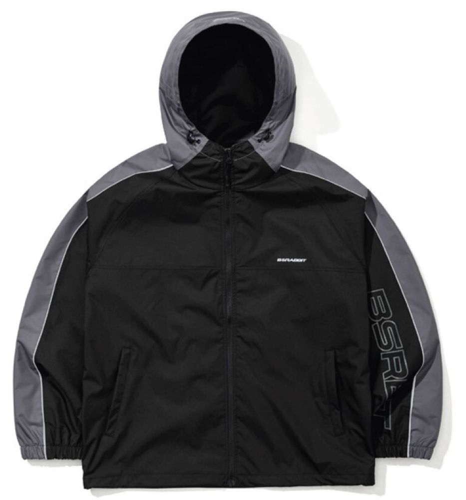 Куртка BSRabbit LIGHT WEIGHT REFLECTIVE LINE HOODED JACKET BLACK