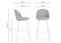 Барный стул Сондре бирюзовый / белый