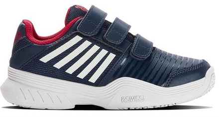 Детские теннисные кроссовки K-Swiss Court Express Strap Omni JR - blue opal/white/lollipop