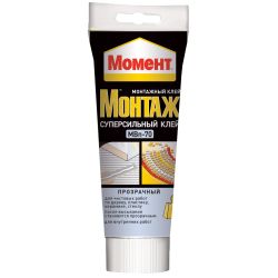 Жидкие гвозди Момент 1317436 Монтаж суперсильный прозрачный МВп-70 185 гр.
