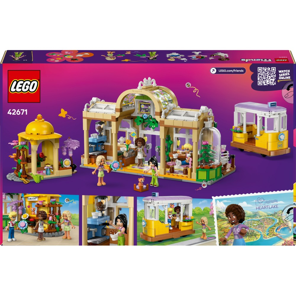LEGO Friends - Зеленое кафе и цветочный магазин 42671