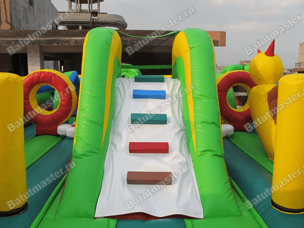 Надувной батут "Гусеничка"