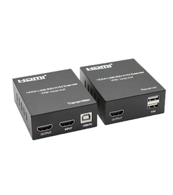 KVM удлинитель ORIENT VE049, HDMI KVM extender (Tx+Rx), HDMI+USB+Audio удлинитель до 60 м по витой паре Cat5e/6, HDMI 1.4, 4K@30Hz/1080p@60Hz, HDCP (31211)