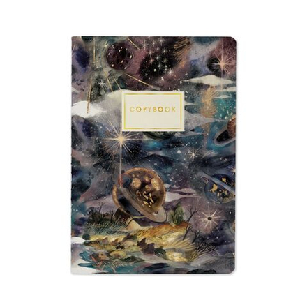 Записная книжка А5  40л. картон, мягк.пер. "Сказочная галактика" кл.