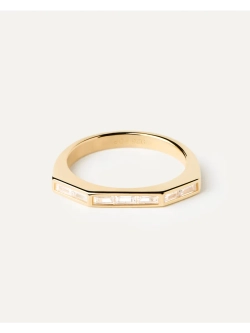 Кольцо женское PDPaola Bari серебро 925 пробы покрытое золотом 750 пробы AN01-A04