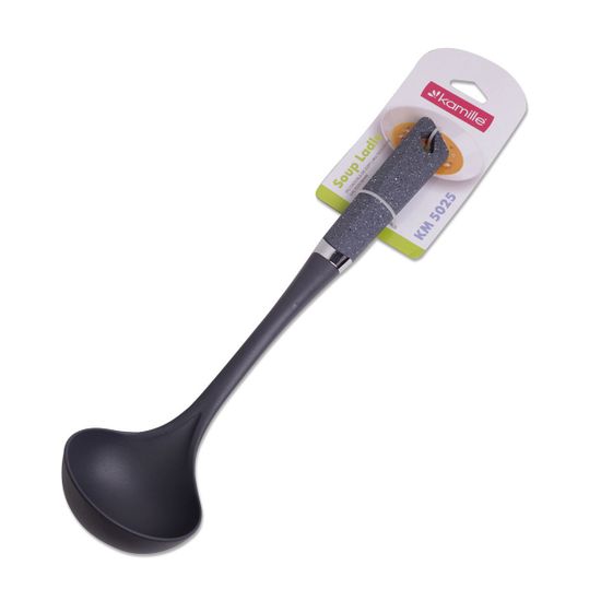 Половник нейлоновый 35 см. Kamille КМ 5025 (серый мрамор)