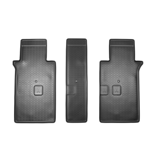 Ковры в салон Norplast/Unidec для Kia Carnival IV (2020-)Полиуретан,Черный,3 ряд 8 мест арт.NPА00-C43-035