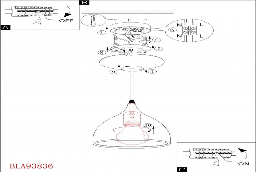 Подвесной светильник Eglo Coretto 93836