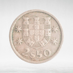 Portugal, 2.50 Escudos, 1966, VF