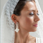 Серебряные серьги с перламутром Arte Hasti 20220425 Иран