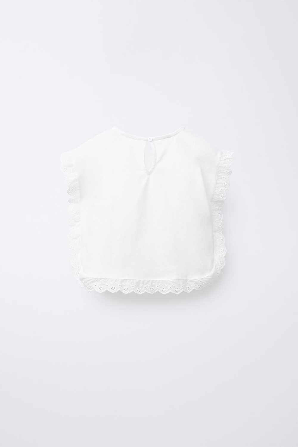 ZARA БЛУЗА С ЦВЕТОЧНЫМ ПРИНТОМ, ВЫШИВКОЙ И БАНТАМИ, БЕЛЫЙ