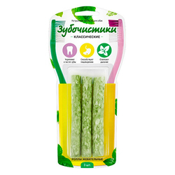 Деревенские лакомства д/собак "Зубочистики" Роллы жевательные, 3шт