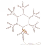 Фигура светодиодная, «Снежинка» гибкий неон, 40 см, Белый (постоянное свечение)