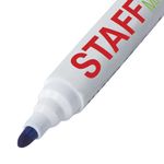 Маркер стираемый для белой доски СИНИЙ, STAFF "Manager", 5 мм, с клипом, 151492