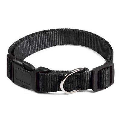 Ошейник нейлоновый для собак "Эталон" M, черный, 20*310-450мм, Gamma
