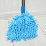 Стеклоочиститель телескопический, треугольная насадка из микрофибры, размер 57-93см