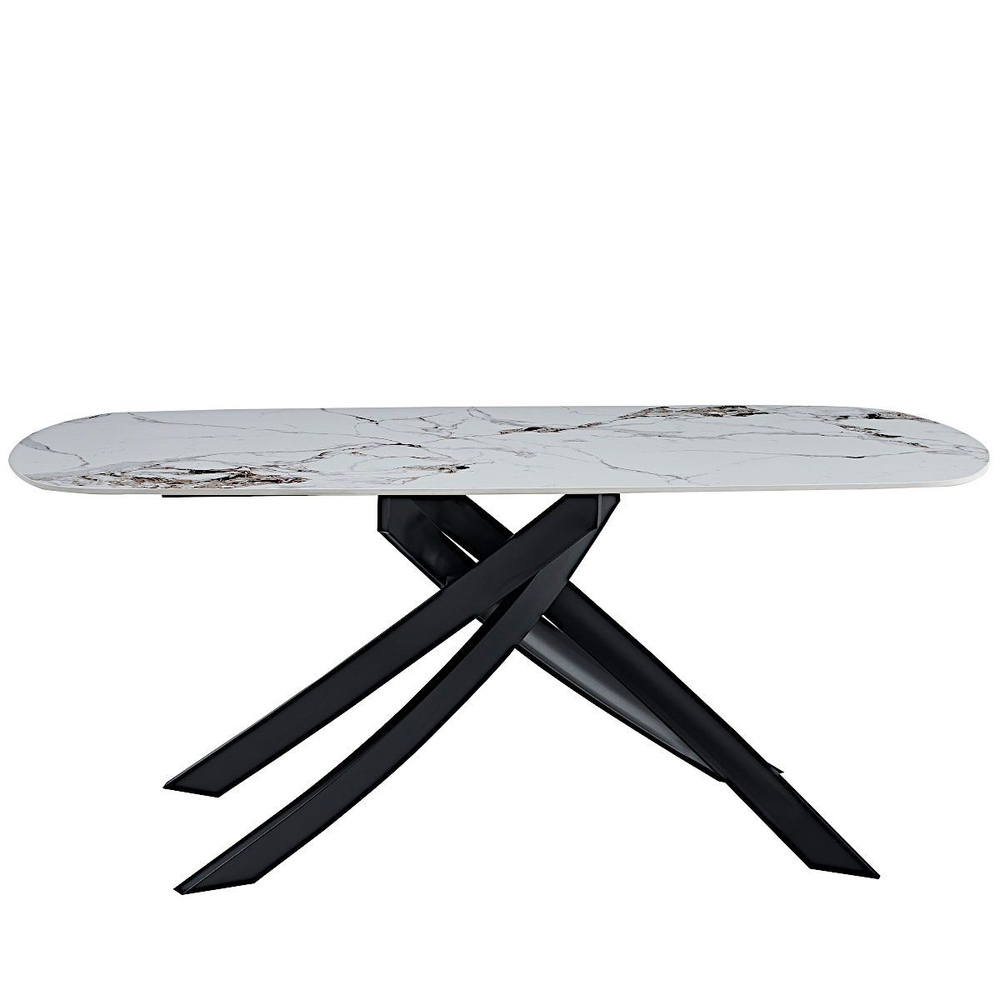 Стол керамический LA ALTA SANTANA Patek Philippe 180/90*76, каркас черный