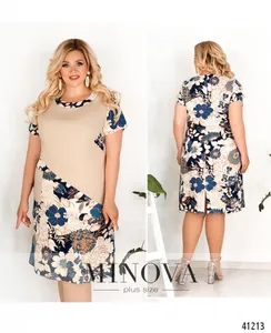 Платье 448-бежевый Minova