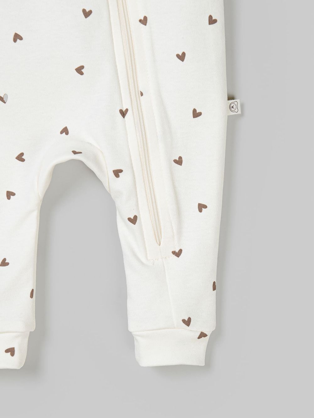 Слип на молнии "Сердечки" 0+