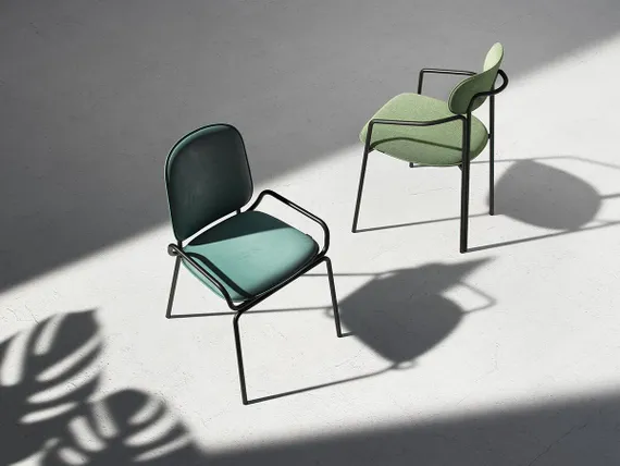 Стул Ror, Round, серая рогожка