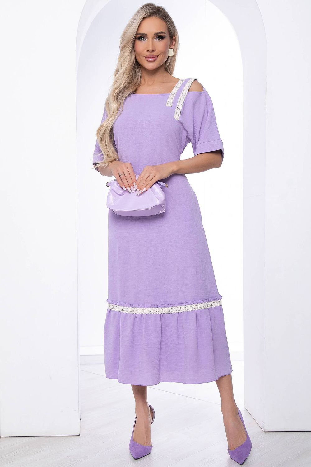 Платье "Хит лета" (лиловое) П8807 LT Collection