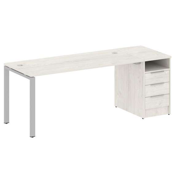 Метал Систем Рабочая станция с тумбой на П-образном м/к БП.РС-СТП-1.4