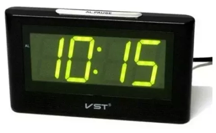 Часы электронные VST-732 зелёные цифры