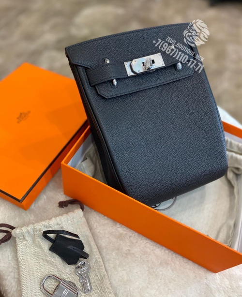 Нагрудная сумка-слинг Hermes Kelly синяя