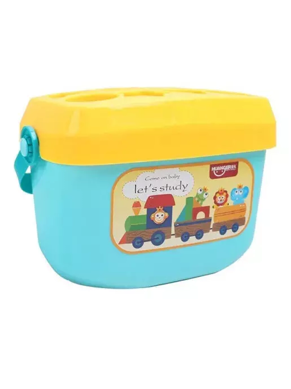 HUANGER Игрушка развивающая Ведерко-сортер 13,5*10,5*18 см