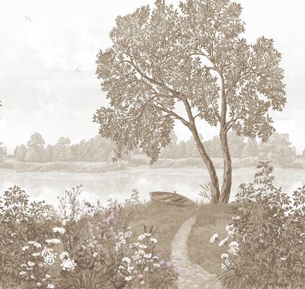 Пейзаж Берег Лоймины панно