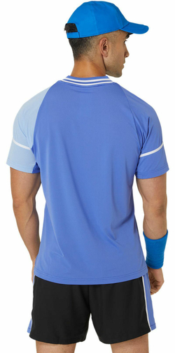 Мужская теннисная футболка Asics Match Actibreeze Short sleeve Top - sapphire