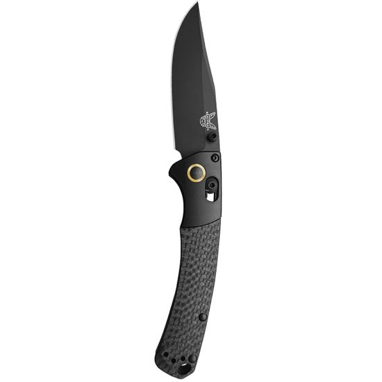 Складной нож Benchmade CU15085-BK-M4 Mini Crooked River c клинком из стали CPM-M4, рукоять карбон