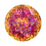 Фианит Круглый «Розовый куст»