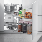 Выдвижной угловой блок для хранения - FASHION STYLE, 860x510x535 мм, открытие с левой стороны