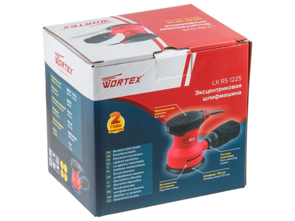 Эксцентриковая шлифмашина WORTEX LX RS 1225