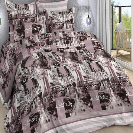 Комплект постельного белья "ВЛ. СТРИТ", бязь Премиум, 100% хлопок, Россия.