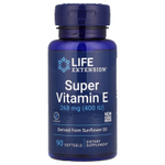 Life Extension, супервитамин E, 268 мг (400 МЕ), 90 капсул