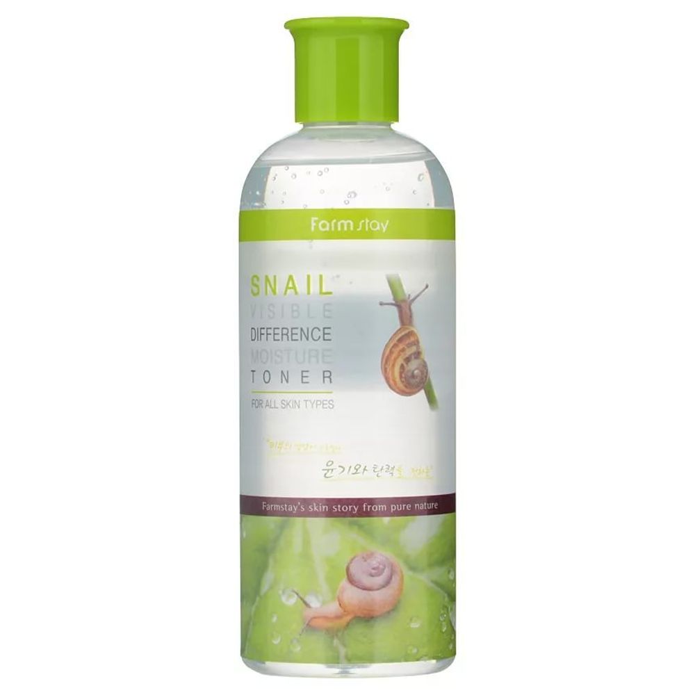 Тонер для лица с муцином улитки FARMSTAY Snail Visible Difference Moisture Toner 350 мл