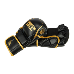 MMI-603GH Гибридные перчатки для MMA черно-золотые