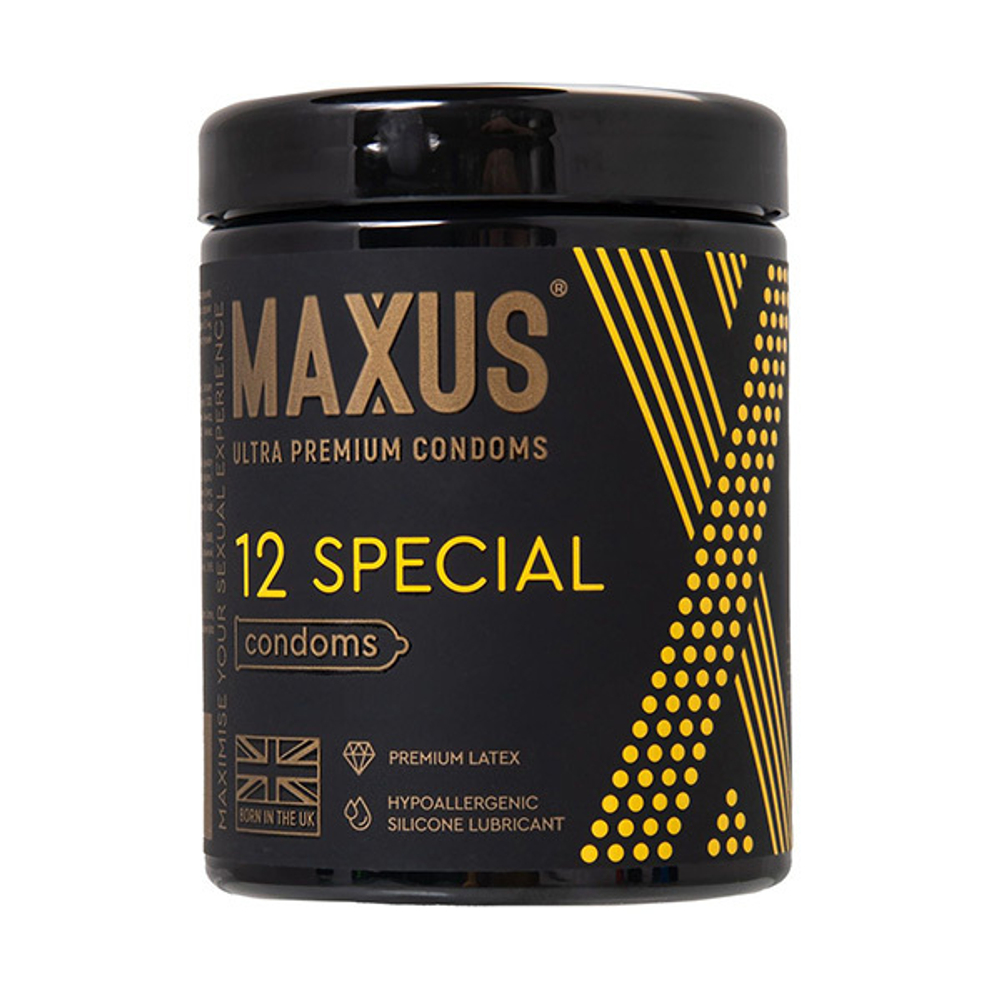 Презервативы с точками и рёбрами Maxus Special 12шт