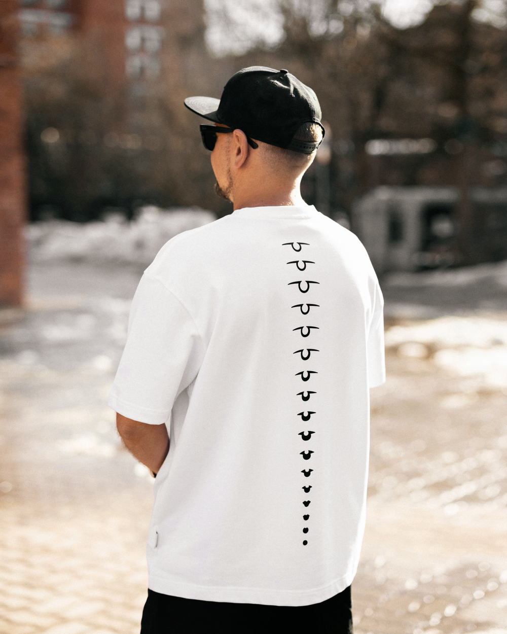 Футболка свободного кроя, белый, размер XL