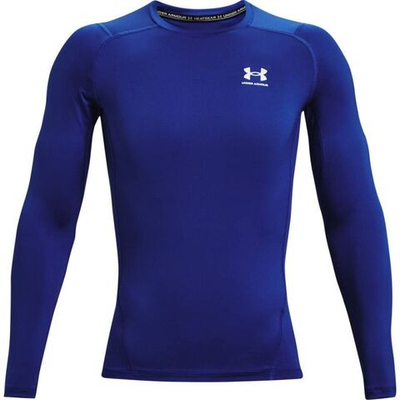 Мужская теннисная футболка теннисная Under Armour HeatGear Armour Comp Long Sleeve M - royal